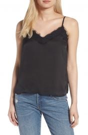 BP  Lace Trim Satin Camisole Top   Nordstrom at Nordstrom